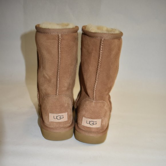 Ugg Classic Short II Suede Water-Repellent Chestnut Suede Boot Sz 8 1016223 - Picture 7 of 11